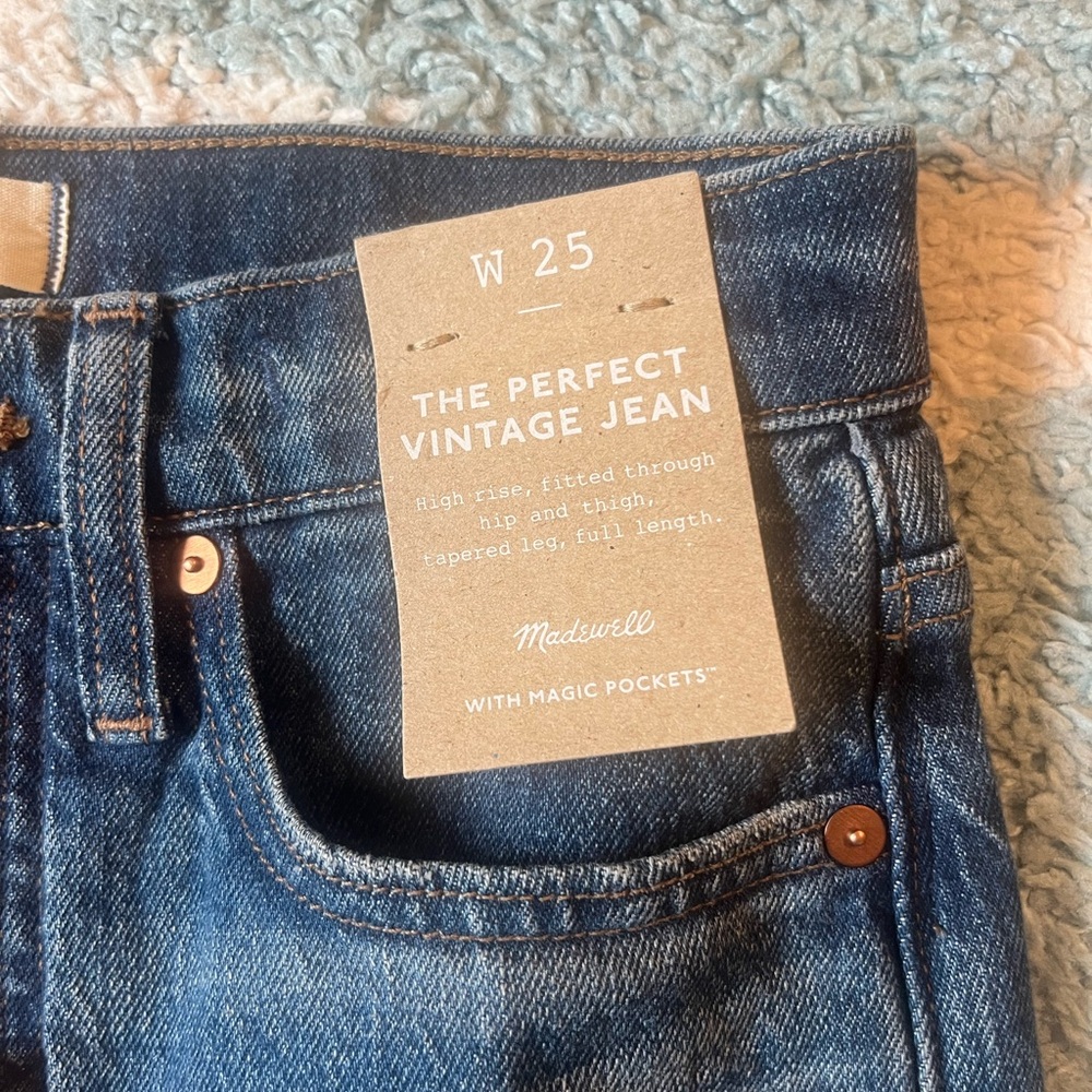 Madewell vintage perfect jeans NWT